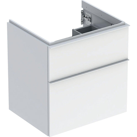 Geberit ICon onderkast wastafel - 2 lade - 59x47.6cm - softclose - wit SW637832