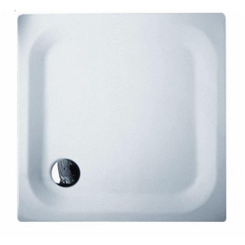 Bette Super Vlak Receveur de douche Acier émaillé 90x90x2.5cm Carré Blanc 0360563
