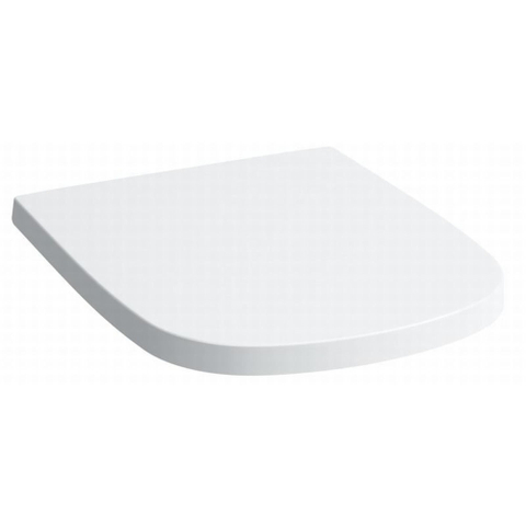 Laufen Pro Closetzitting 45x38x5.5cm Met Deksel Met Dempingsmechanisme Afneembaar Systeem Duroplast Wit 0080349