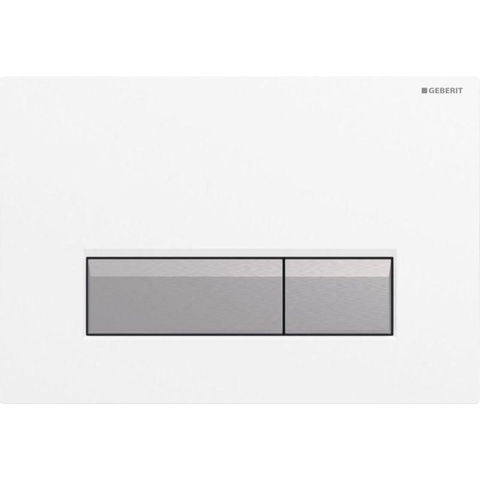 Geberit Sigma 40 Plaque de commande avec set d'aspiration odeurs Duofresh Blanc aluminium GA60101