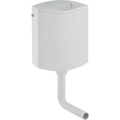 Geberit Réservoir WC suspendu bas 2 boutons avec porte-blocs blanc alpin SW547563
