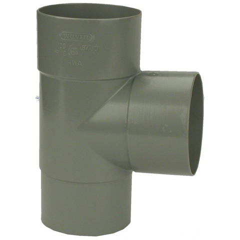 Wavin PVC lijm T-stuk 88° 2xmof+1xspie 50x50mm 2100020