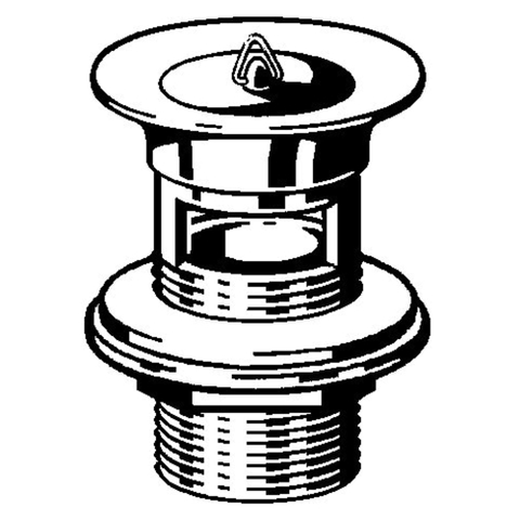 Viega Project Bouchon de vidage pour lavabo 1 1/4X62 Chrome GA73797