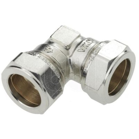 Bonfix vernikkelde knel knie 15mm gastec / kiwa 8911355