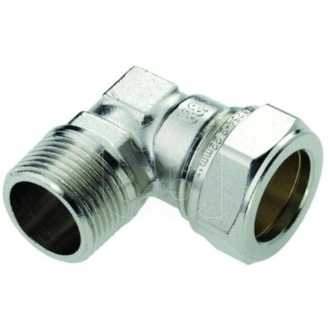 Bonfix coude en laiton nickelé filetage long 1/2 bux15mm conique gastec / kiwa 8911312