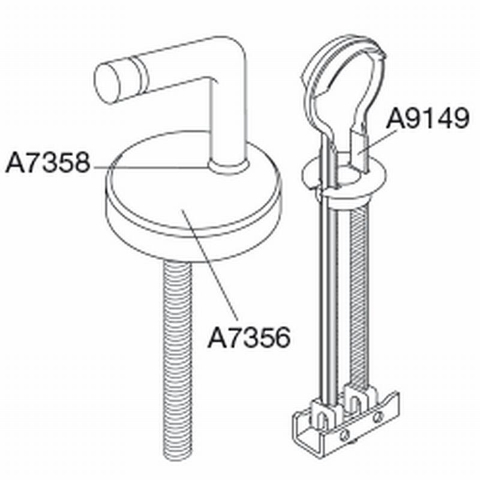 Pressalit charnière universelle verticale avec fixation basculante par paire inox 0604514