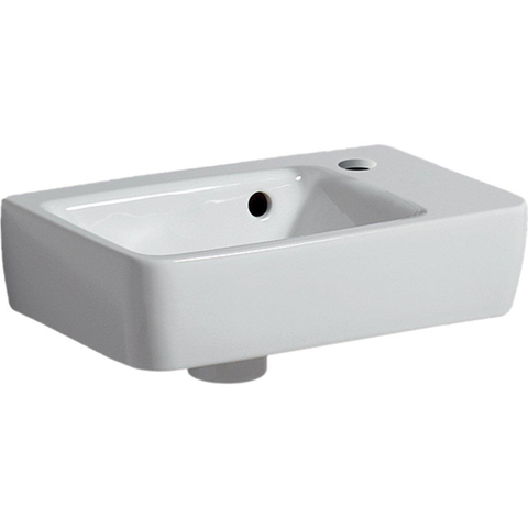 Geberit Renova plan lave-mains 36x25cm 1 trou de robinet à droite avec trop-plein blanc SW681283