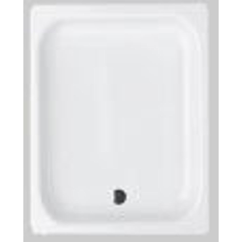 Bette receveur de douche tôle d'acier rectangulaire 100x90x6.5cm blanc 0360492