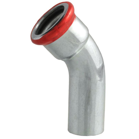 Bonfix presse acier galvanisé coude à douille 45°35x35mm 8407727