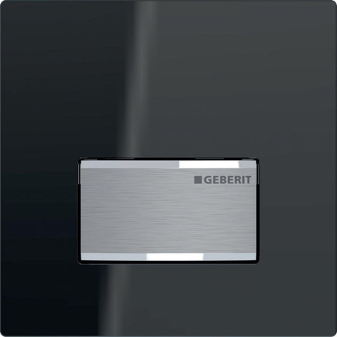 Geberit type 50 urinioir bedieningsplaat - pneumatisch - vierkant - glas lava SW568425