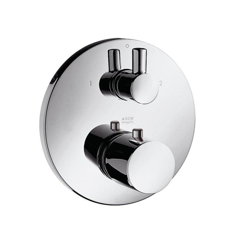 AXOR Uno jeu de finition couleur pour thermostatique encastré avec robinet d'arrêt avec inverseur 0457132