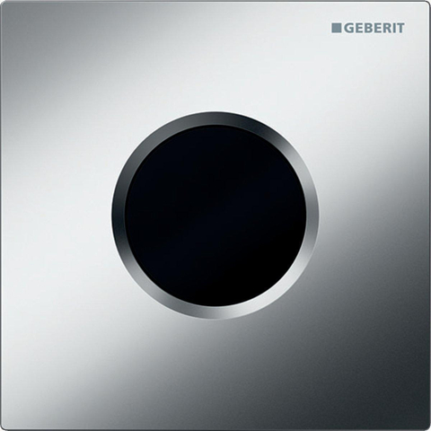 Geberit Sigma 01 Commande urinoir électronique infrarouge 2 boutons avec batteries chrome mat 0700614