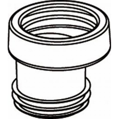 Wisa closetafvoerverbinder nr.8 excentrisch sprong 20mm wit GA56467