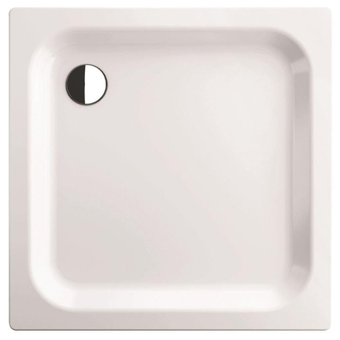 Bette receveur de douche tôle d'acier carrée 90x90x6.5cm blanc 0360538