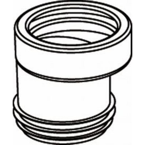 Wisa manchette de raccord excentrique en plastique 100 110mm saut 20mm blanc 0771937
