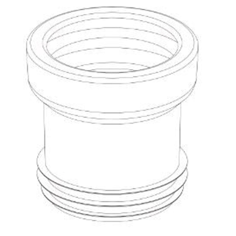 Wisa manchette de raccordement en plastique n° 3 100 110mm blanc 0771163