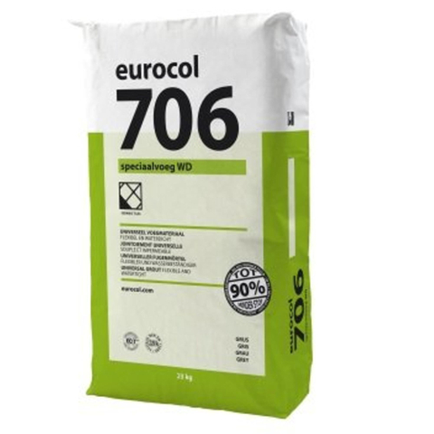 Eurocol 706 Speciaalvoeg WD Mortier de jointoiement pour carrelage - Gris GA44357