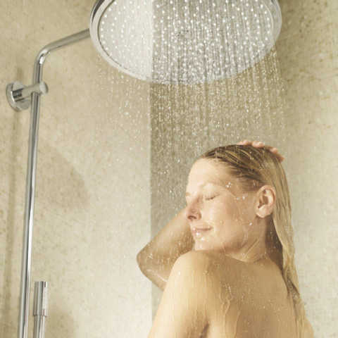 Grohe Rainshower Cosmopolitan Regendoucheset Opbouw - hoofddouche diameter 40cm - handdouche sena - thermostatisch - chroom 0467936