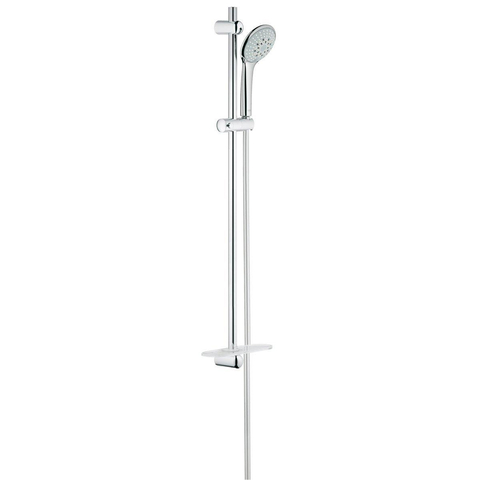 GROHE Euphoria 110 Champagne Glijstangset - 90cm - ronde handdouche - 3 straalsoorten - gladde doucheslang - met zeepschaal - chroom 0441967
