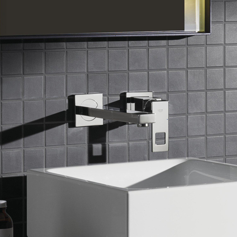 Grohe Eurocube Afbouwdeel - voor inbouw wandkraan - M-Size - uitloop 23cm - chroom 0442277