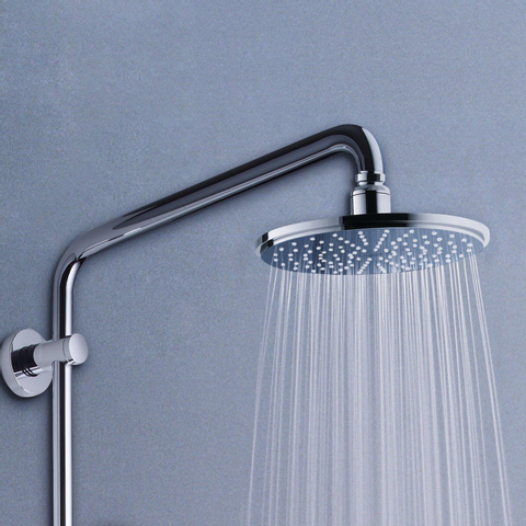 Grohe Rainshower ensemble de douche pluie apparent – sans robinet – douche de tête Ø 21 cm – douchette bâton – barre de douche 113 cm – chrome 0430171
