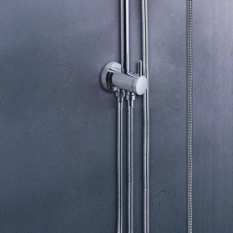 Grohe Rainshower ensemble de douche pluie apparent – sans robinet – douche de tête Ø 21 cm – douchette bâton – barre de douche 113 cm – chrome 0430171