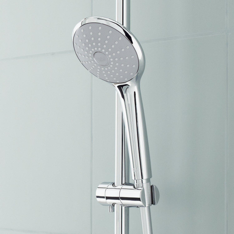 GROHE Euphoria 110 Duo Glijstangset - 60cm - ronde handdouche - 2 straalsoorten - gladde doucheslang - met zeepschaal - chroom 0441969
