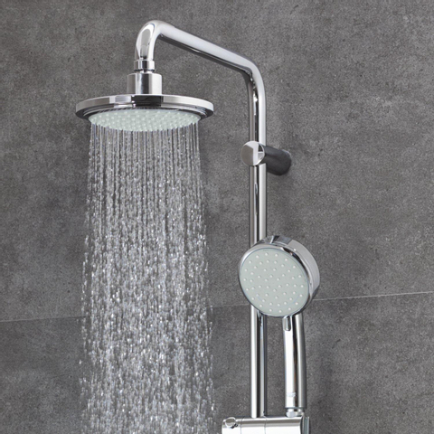 GROHE Tempesta Cosmopolitan Douche de pluie avec douche de tête et douchette à main chrome 0442241