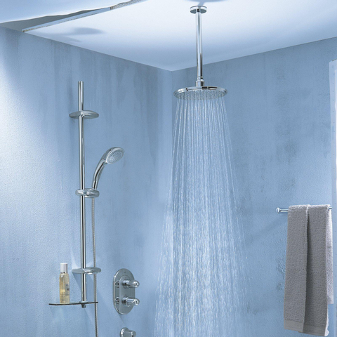 GROHE Rainshower Bras de plafond - 29cm - rosace ronde - chrome 0430076