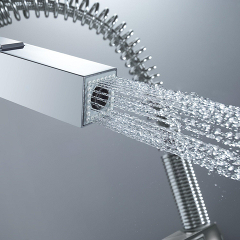GROHE Eurocube Mitigeur de cuisine avec bec medium monotrou avec douchette professionnelle chrome 0438105