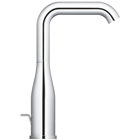 GROHE Essence New Robinet lavabo rehaussé L size avec bec haut et tournant avec tirette EcoJoy chrome 0442576