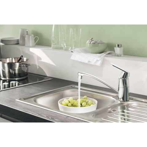 Grohe Eurosmart Cosmopolitan Keukenkraan - laag - draaibare uitloop - chroom 0437360