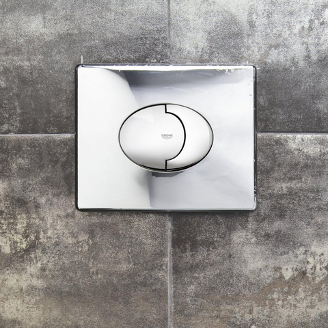 Grohe Bedieningsplaat - dualflush - horizontaal - chroom 0729124
