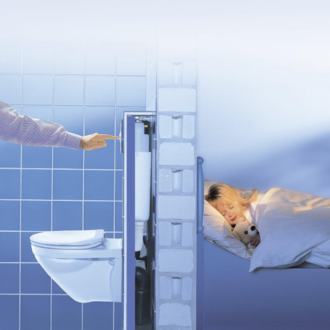 Grohe Rapid SL WC-element - inbouwreservoir - met wandbevestiging - 113cm - met geluidsisolatieset 0729205