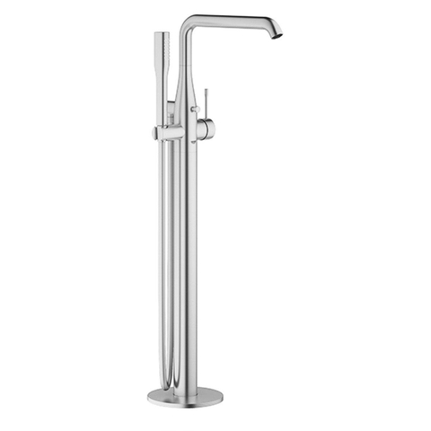 Grohe Essence New Afbouwdeel vrijstaande badkraan - omstel - draaibare uitloop 27.7cm - handdouche - doucheslang - Supersteel (RVS) SW73258