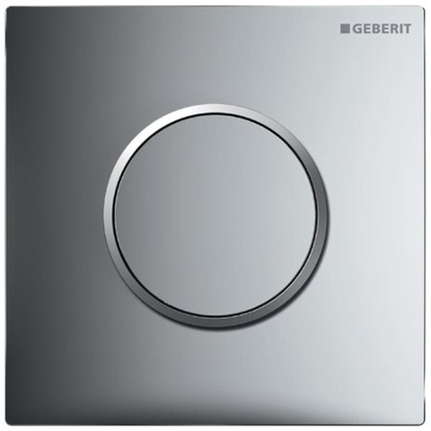 Geberit Type10 urinioir bedieningsplaat - pneumatisch - ronde knop - glans chroom mat 0701937
