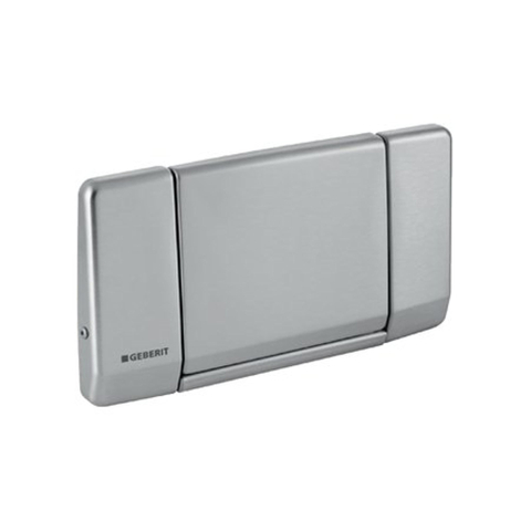 Geberit Highline bedieningplaat met frontbediening voor toilet 34x18.5cm rvs GA76280