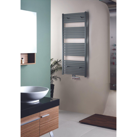 Royal Plaza Sorbus r radiator 50x140 496w recht met midden aansluiting grijs metallic SHOWROOMMODEL SHOW25875