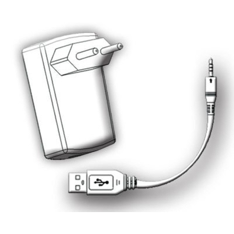 Aquasound Wipod ensemble câble USB - adaptateur 230 V - (ensemble) - blanc GA21430