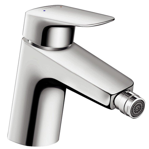 Hansgrohe Logis Eengreeps bidetmengkraan - 70 met trekwaste - hoogglans chroom GA42177