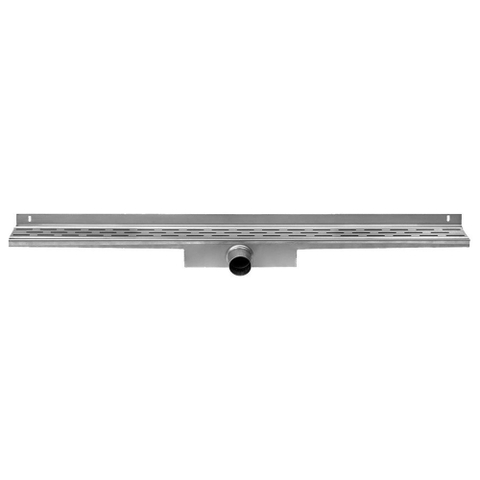 Easy Drain Compact Wall caniveau mural plaque simple avec évacuation latérale 6x80cm 30mm inox 2301191