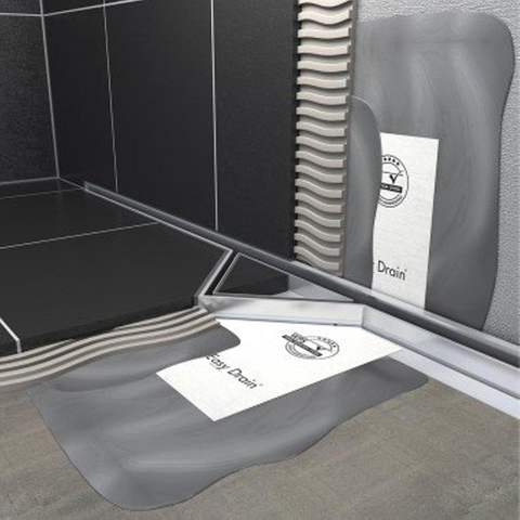 Easy Drain S line caniveau de douche 90cm avec grille zero pour carrelage GA36776