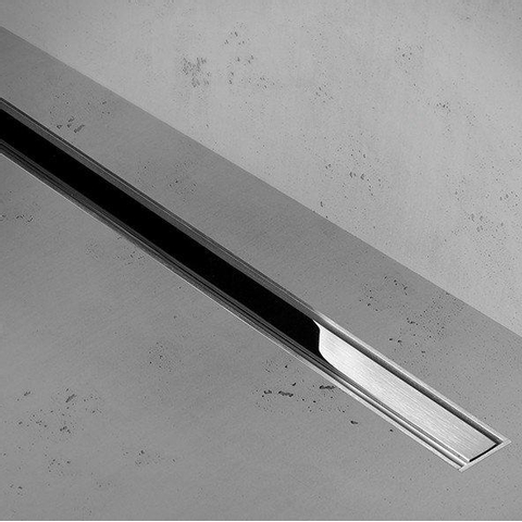Easy Drain Xs caniveau de douche taf 90cm avec grille z1 garde d'eau 50mm inox brossé GA37719