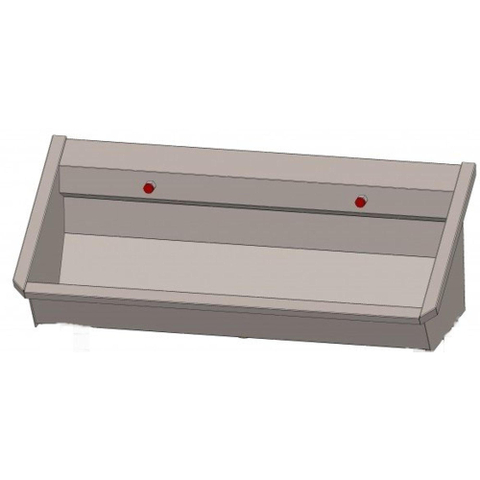 Intersan Sanilav wasgoot 120cm 2 personen met 2 kraangaten inox 304 GA32543