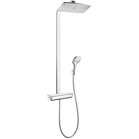 Hansgrohe Raindance e - select e - 360 - showerpipe - ecostat - ecosmart wit-chr - thermostaat - wit chroom GA45164