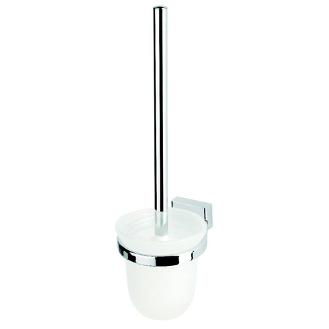 Geesa Hotel Brosse de toilette avec support Chrome (tête de brosse blanche) 0650184