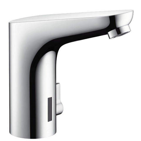 Hansgrohe Focus E2 wastafelkraan electronisch - inclusief sensor - voor batterij - inclusief temperatuurgreep - hoogglans chroom 0605532