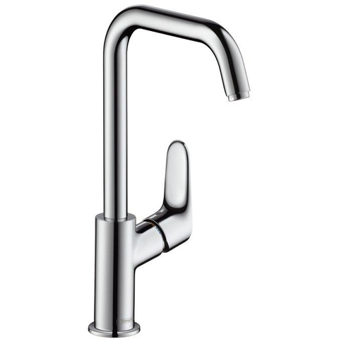 Hansgrohe Focus E2 wastafelkraan - met hoge - draaibare uitloop - inclusief ComfortZone - 240 - hoogglans chroom 0605538