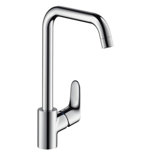Hansgrohe Focus m41 E2 keukenkraan - met hoge - draaibare uitloop instelbaar - 110 graden - 150 graden en 360 graden - hoogglans chroom 0605548
