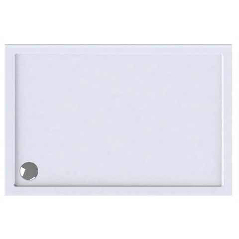 Wisa Maia receveur de douche h5xb70xl100cm vidange 90mm rectangle acrylique blanc SW117943
